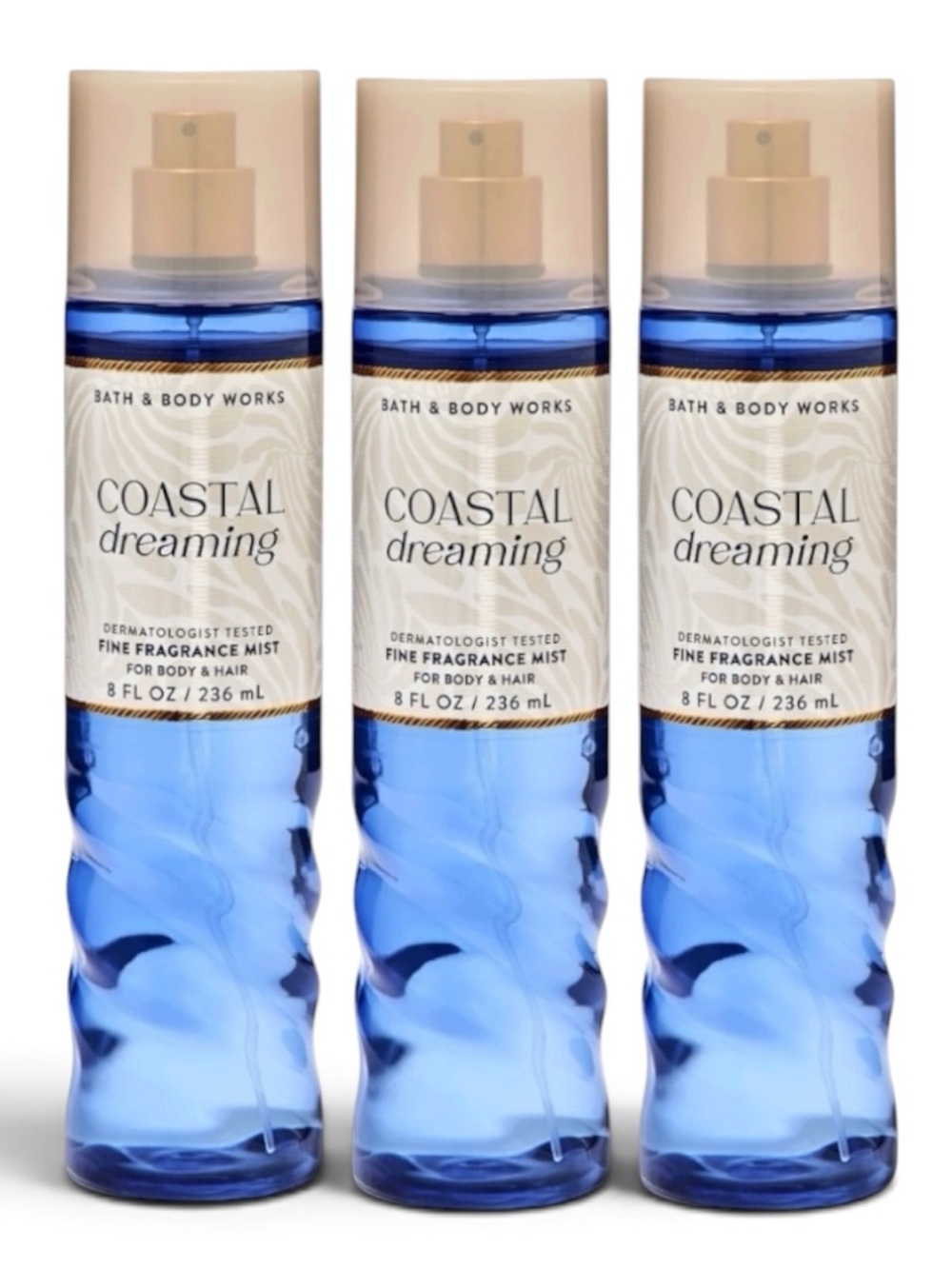 3X Bath & Body Works 8 fl oz Mist Spray Set Bundle